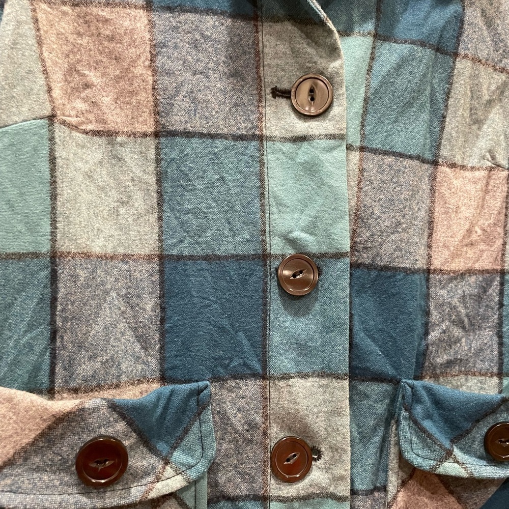 Pendleton 49er Plaid Jacket Lightweight Wool - image 2